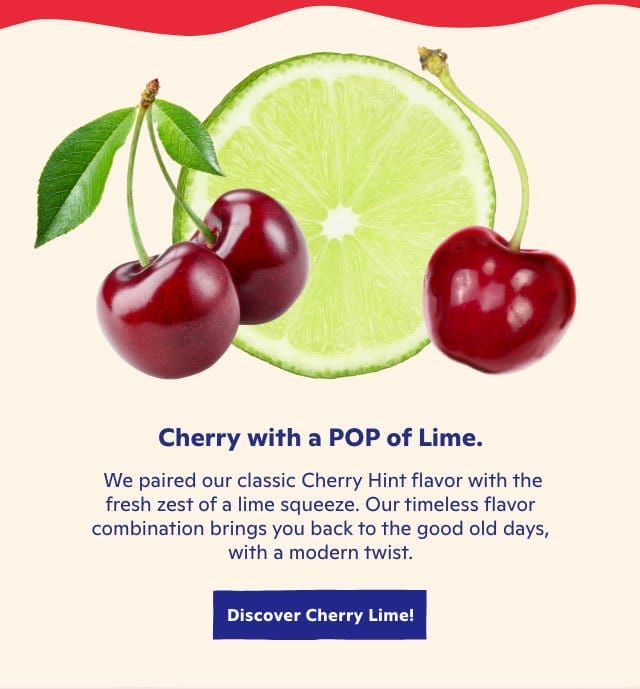 Cherry with a POP of Lime