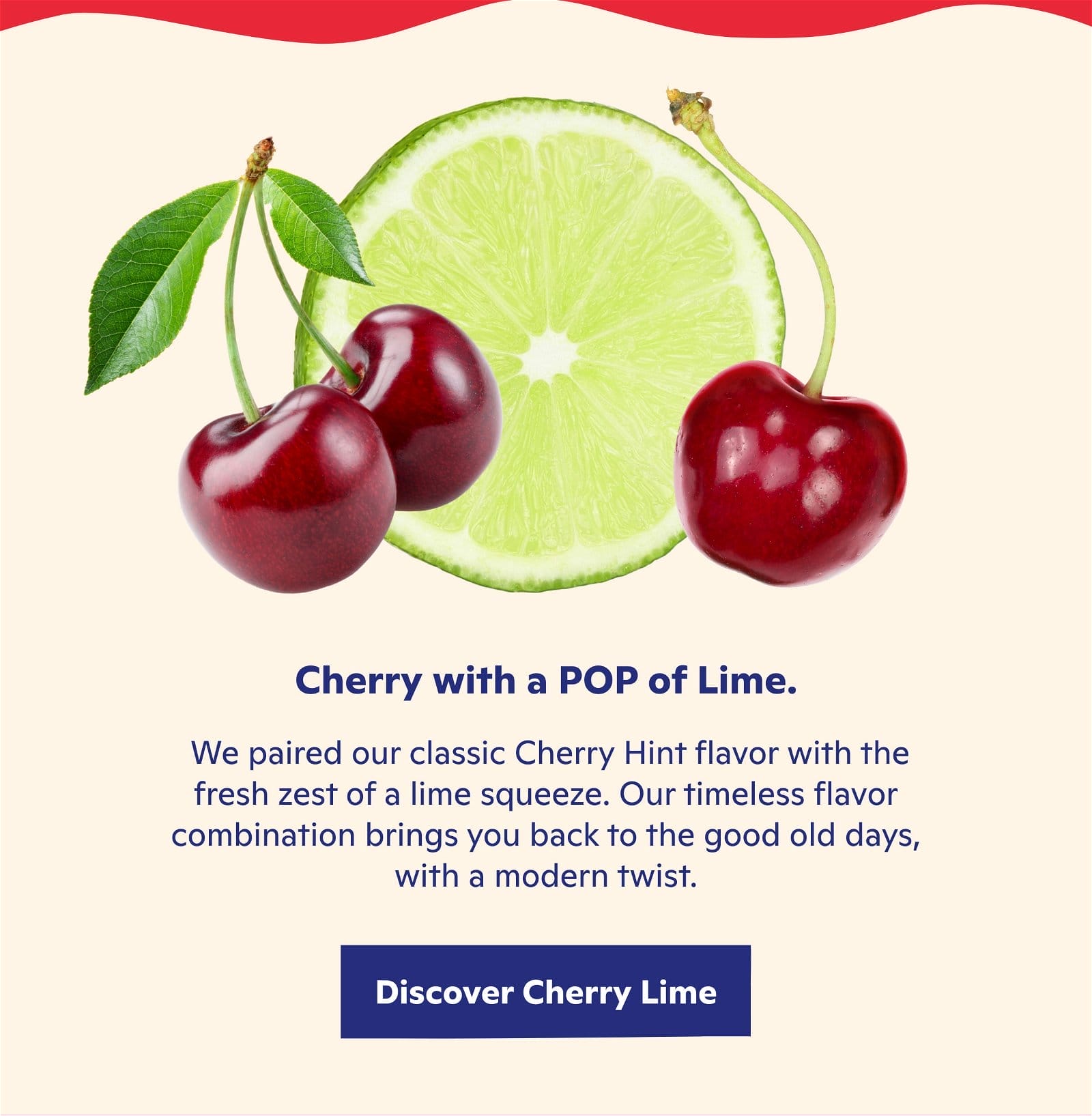 Cherry with a POP of Lime