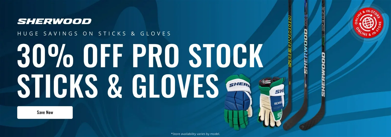 SherWood Pro Stock Sticks & Gloves | Now 30% off