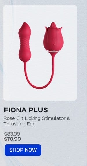 FIONA PLUS Rose Clit Licking Stimulator & Thrusting Egg