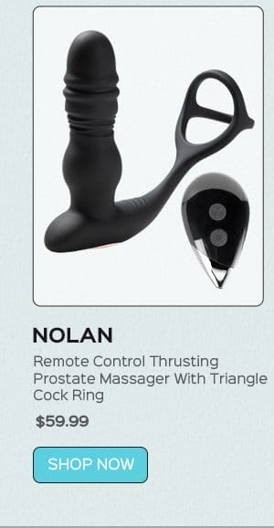 NOLAN Remote Control Thrusting Prostate Massager With Triangle Cock Ring