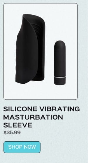 Silicone Vibrating Masturbation Sleeve