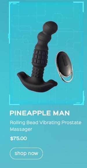 PINEAPPLE MAN Rolling Bead Vibrating Prostate Massager