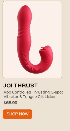 JOI THRUST App Controlled Thrusting G-spot Vibrator & Tongue Clit Licker