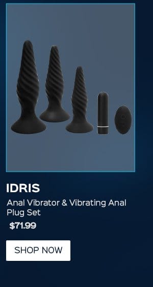 Idris - Anal Vibrator & Vibrating Anal Plug Set