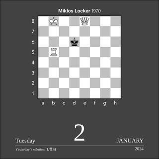 Chess 2024 Day-to-Day Calendar - A Year of Chess Puzzles