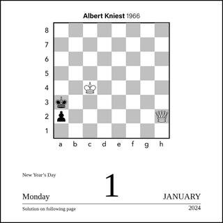 Chess 2024 Day-to-Day Calendar - A Year of Chess Puzzles