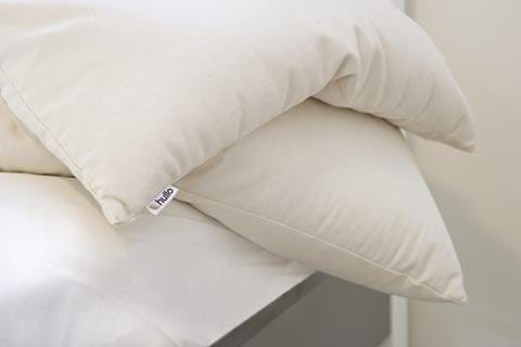 Three Hullo Bed Pillows: Small, Standard and King