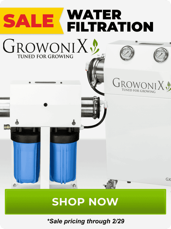 SALE Water Filtration (Image of Growonix RO Filter) | Shop sale pricing now through 2/29