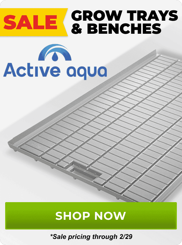 SALE Grow Trays and Benches (Image of ActiveAqua product) | Shop Now, Sale pricing through 2/29