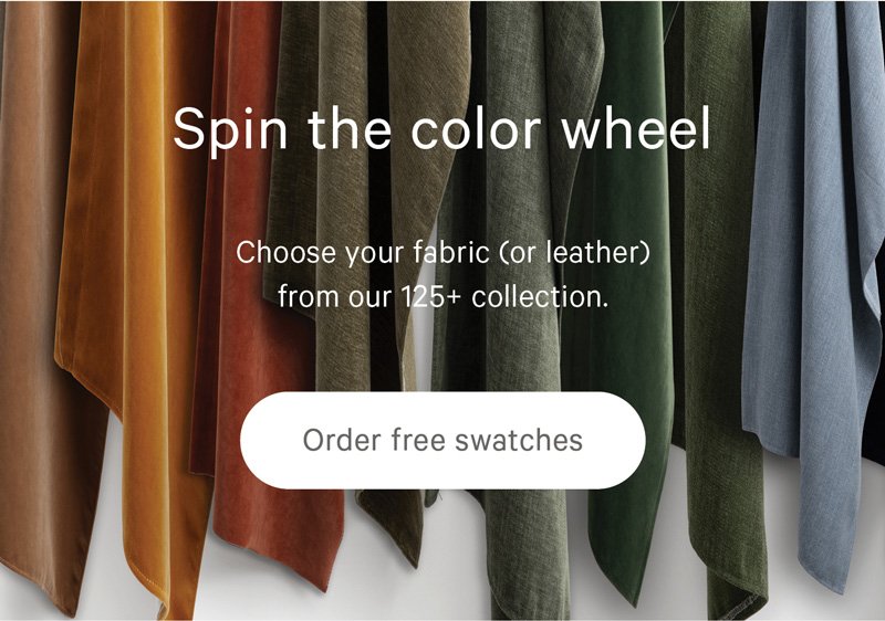 Spin the color wheel. Order free swatches.