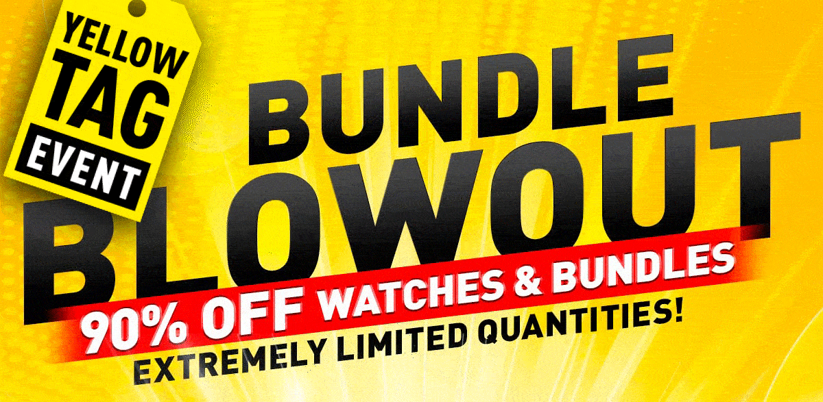 Yellow tag event - Bundle blowout 90% off