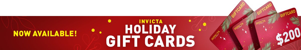 Now Available! Invicta Holiday Gift Cards