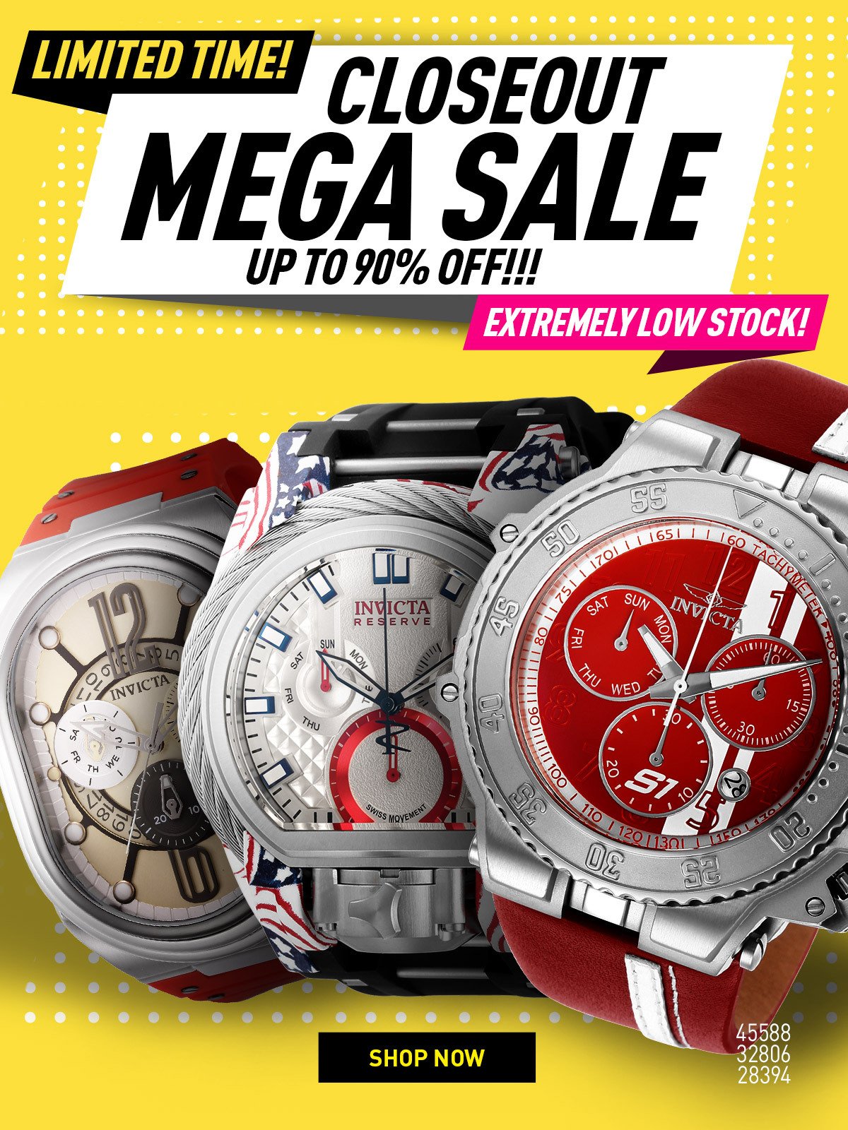 Closeout Mega Sale - Extremely Low Stock! Limited Time!