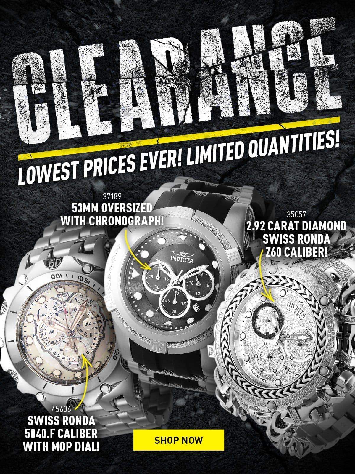 Clearance - Lowest prices ever! Limited quantities!