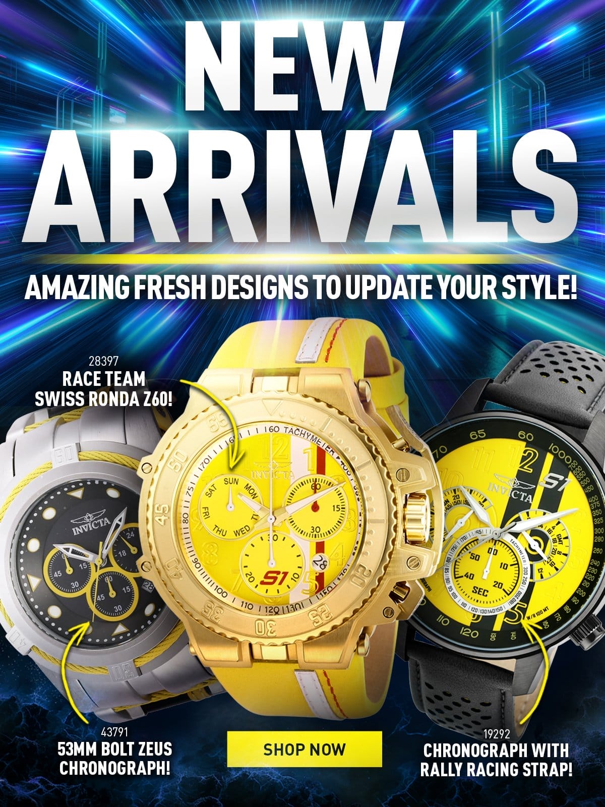 New arrivals - Amazing fresh designs to update your style!