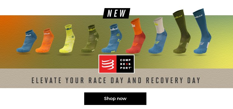 New! Compressport. Elevate your race day and recovery day
