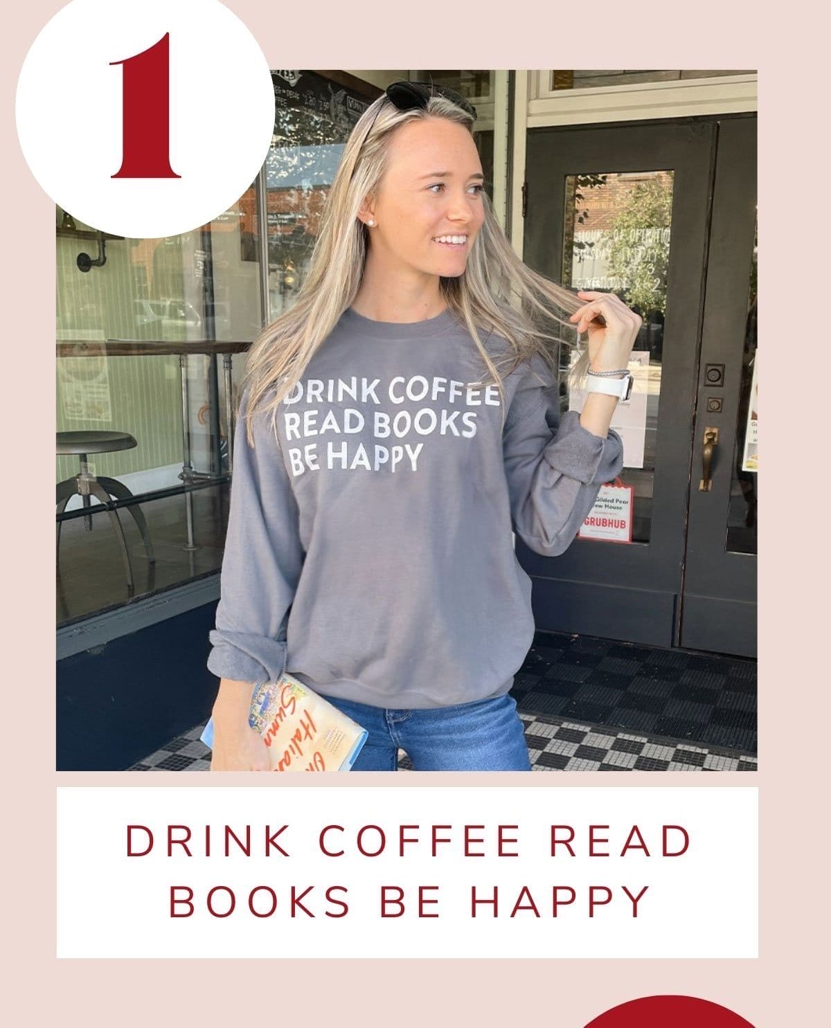 drink coffee read books be happy