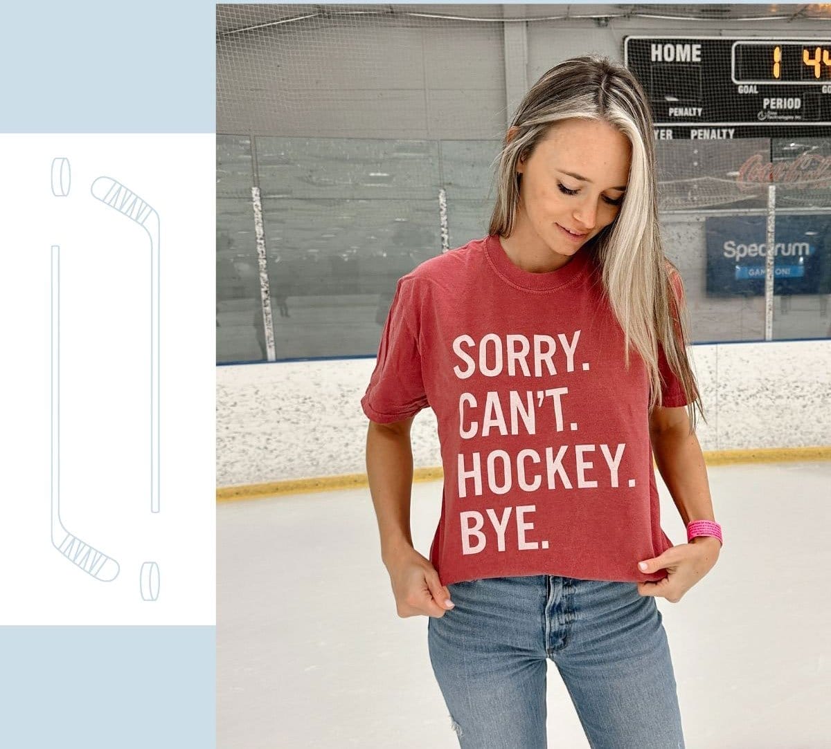 sorry can't hockey bye