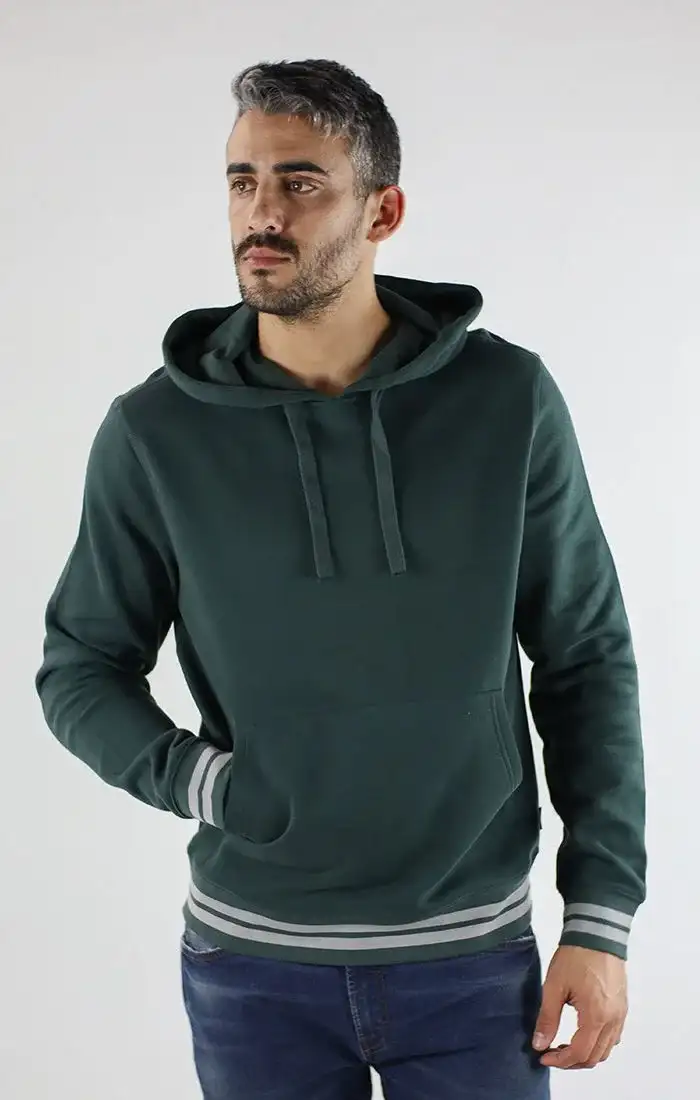 Image of Olive Soft Touch Varsity Hoodie