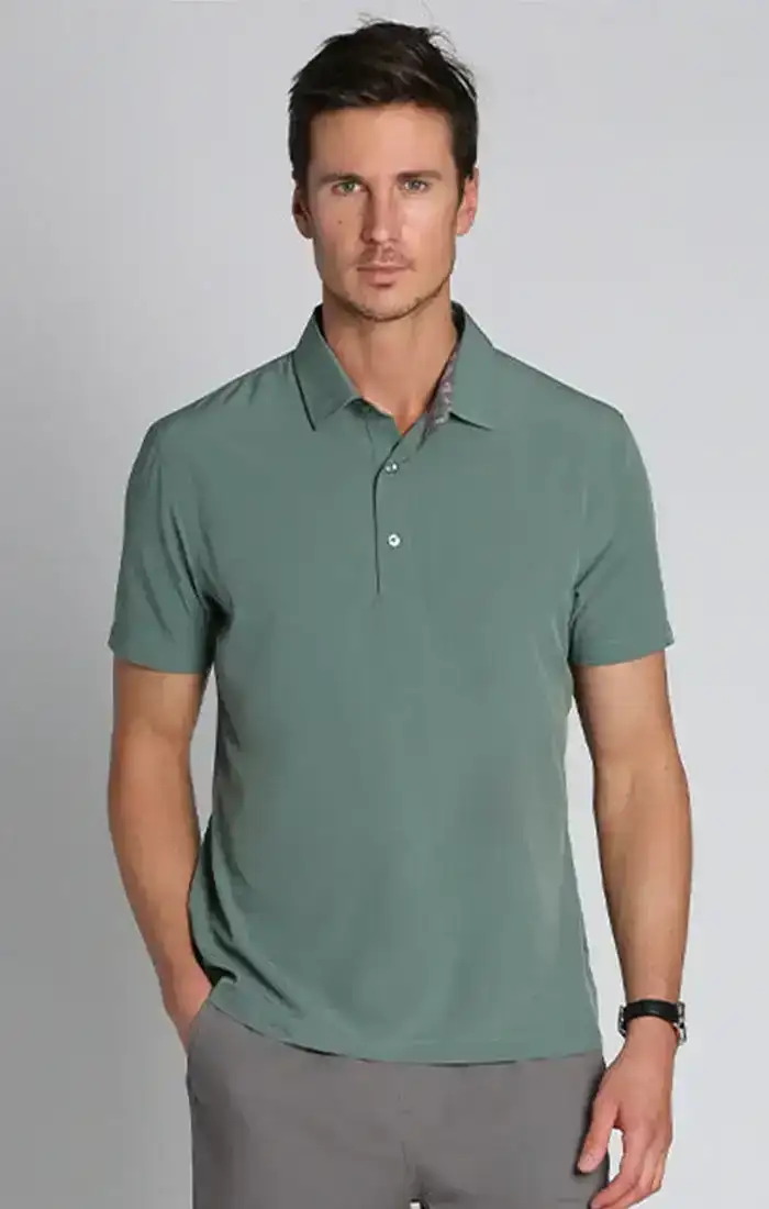 Image of Green Gravityless Performance Polo