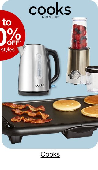 up to 60% off select styles Cooks