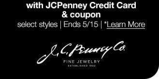 with JCPenney Credit Card & coupon | select styles | Ends 5/15 | *Learn More