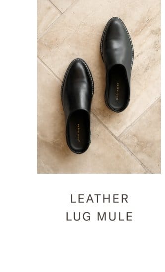 Leather Lug Mule