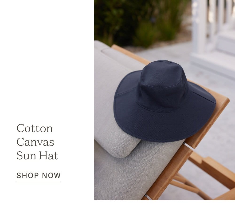 Cotton Canvas Sun Hat - Shop Now