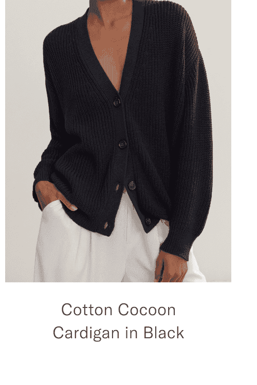 Cotton Cocoon Cardigan