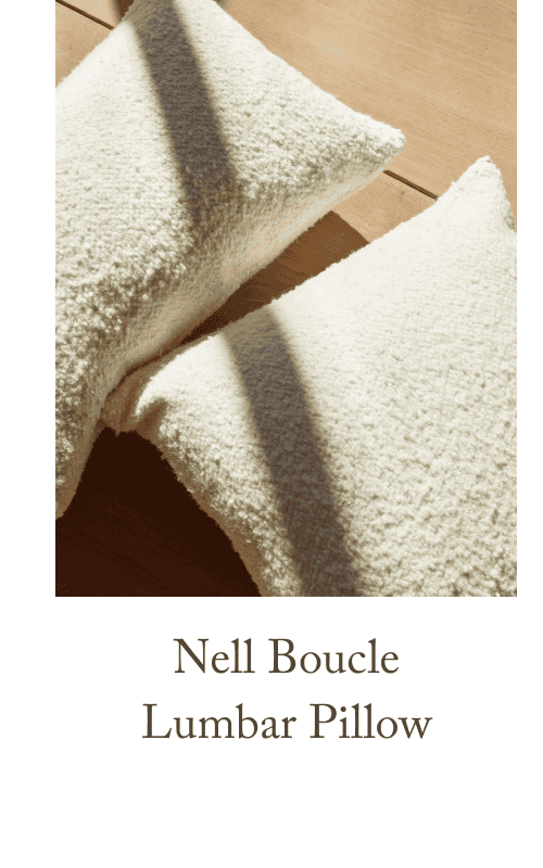 Nell Boucle Lumbar Pillow