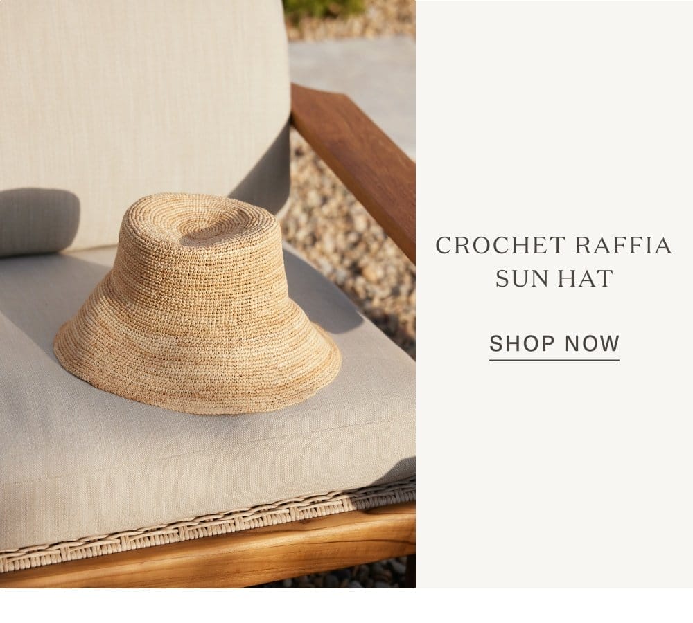 Crochet Raffia Sun Hat