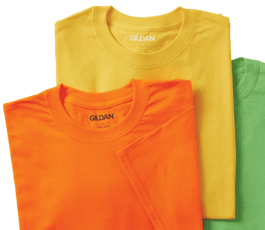 Gildan Short Sleeve T-Shirts.