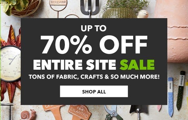 Up to 70% off. Entire Stock Sale. Shop All.