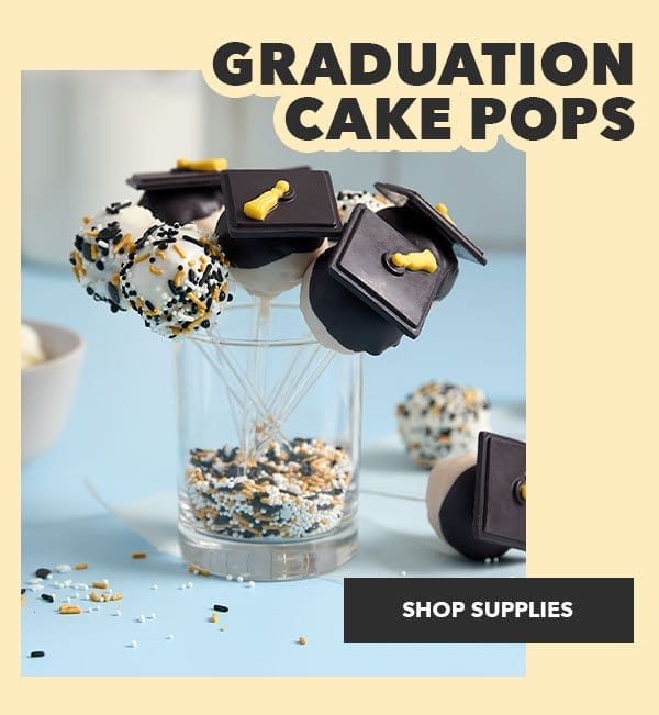 Graduation Cake Pops. SHOP SUPPLIES