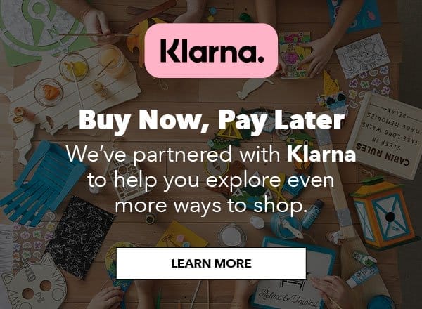Klarna Buy Now, Pay Later. Learn More.