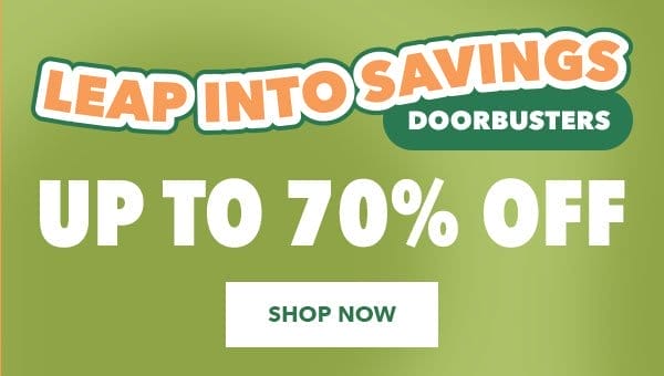 Leap Into Savings Doorbusters. Up to 70% off. Shop Now.