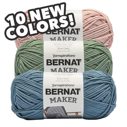 Bernat Maker Yarn. 10 new colors!