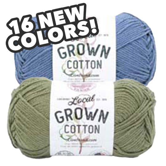 Lion Brand Local Grown Cotton Yarn. 16 new colors!