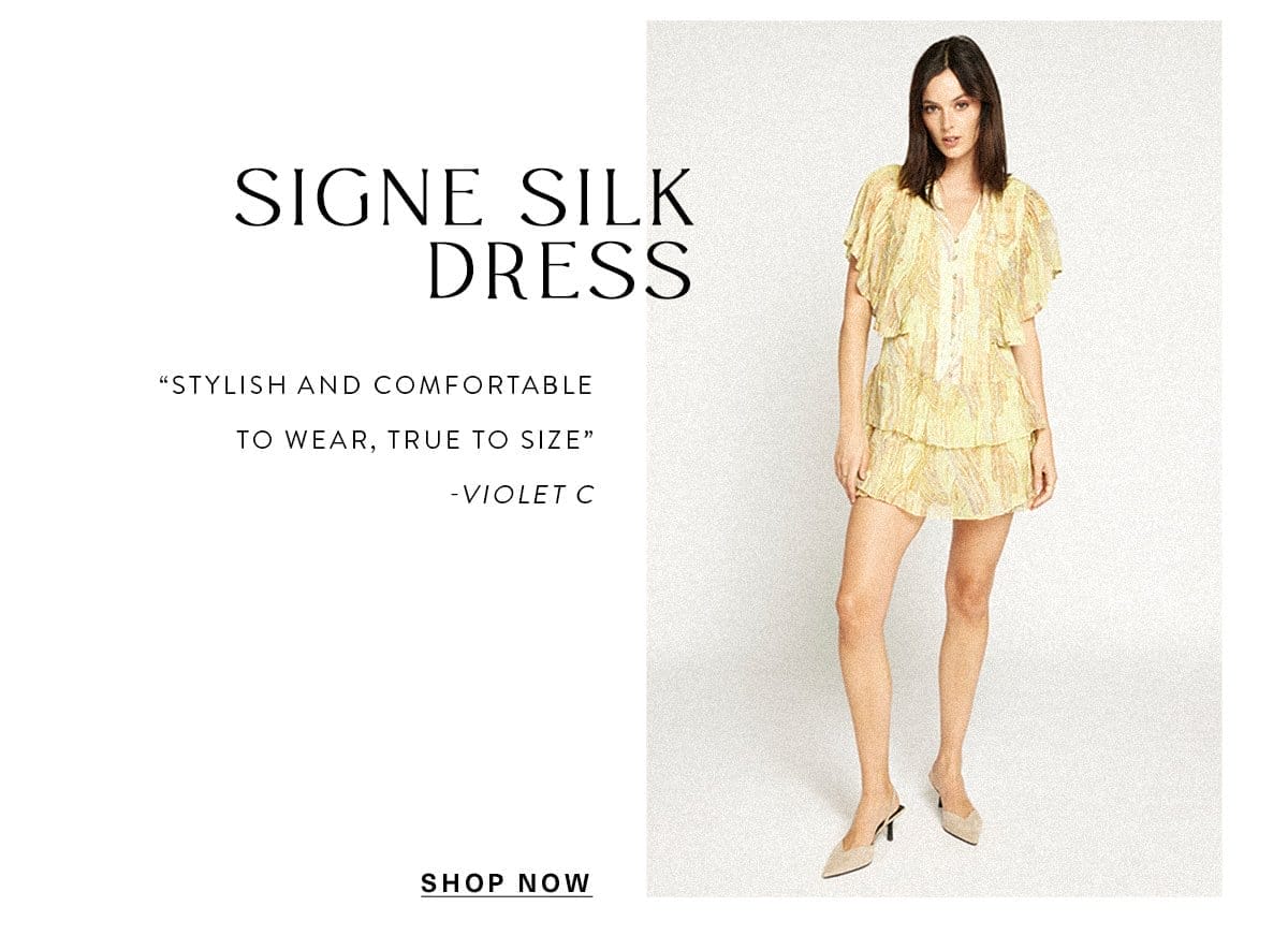 Signe Silk Dress “Stylish and comfortable to wear, true to size” - Violet C SHOP NOW