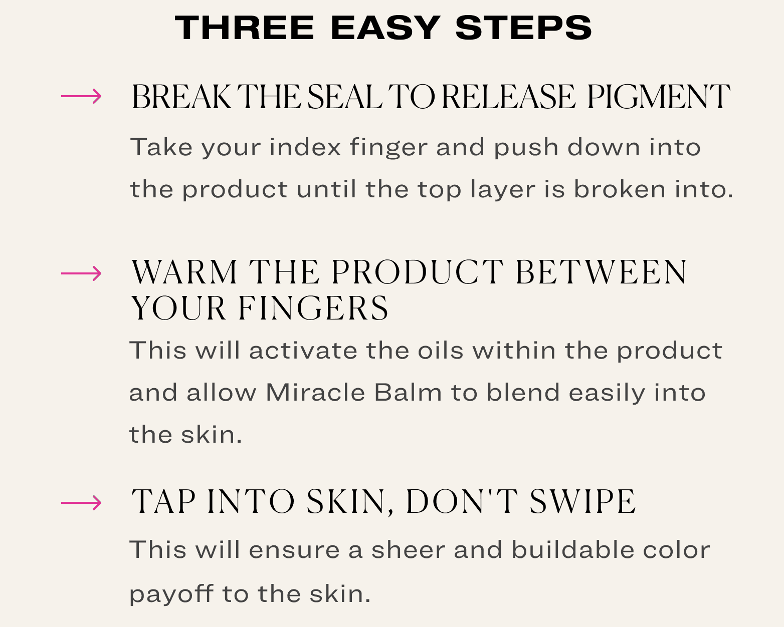 follow these three easy steps