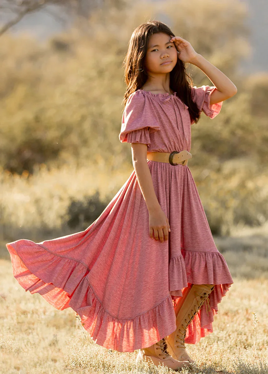 Image of Gwenola Dress in Heather Rose