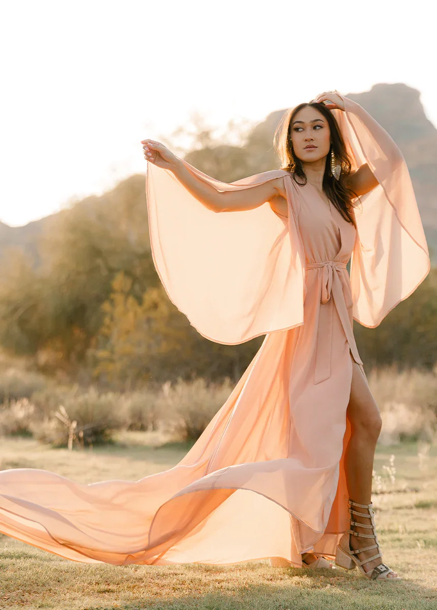 Image of Nerina Dress in Desert Shell