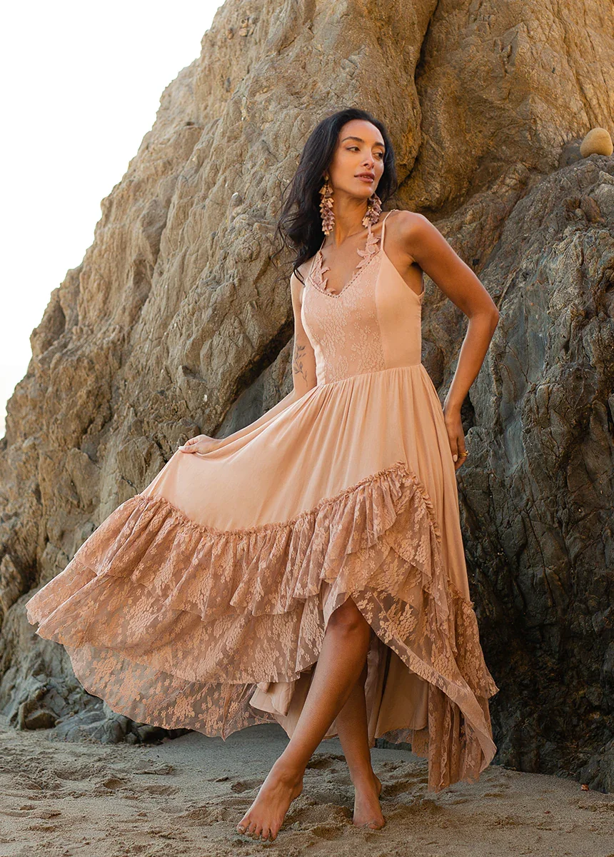 Image of Christelle Dress in Desert Shell