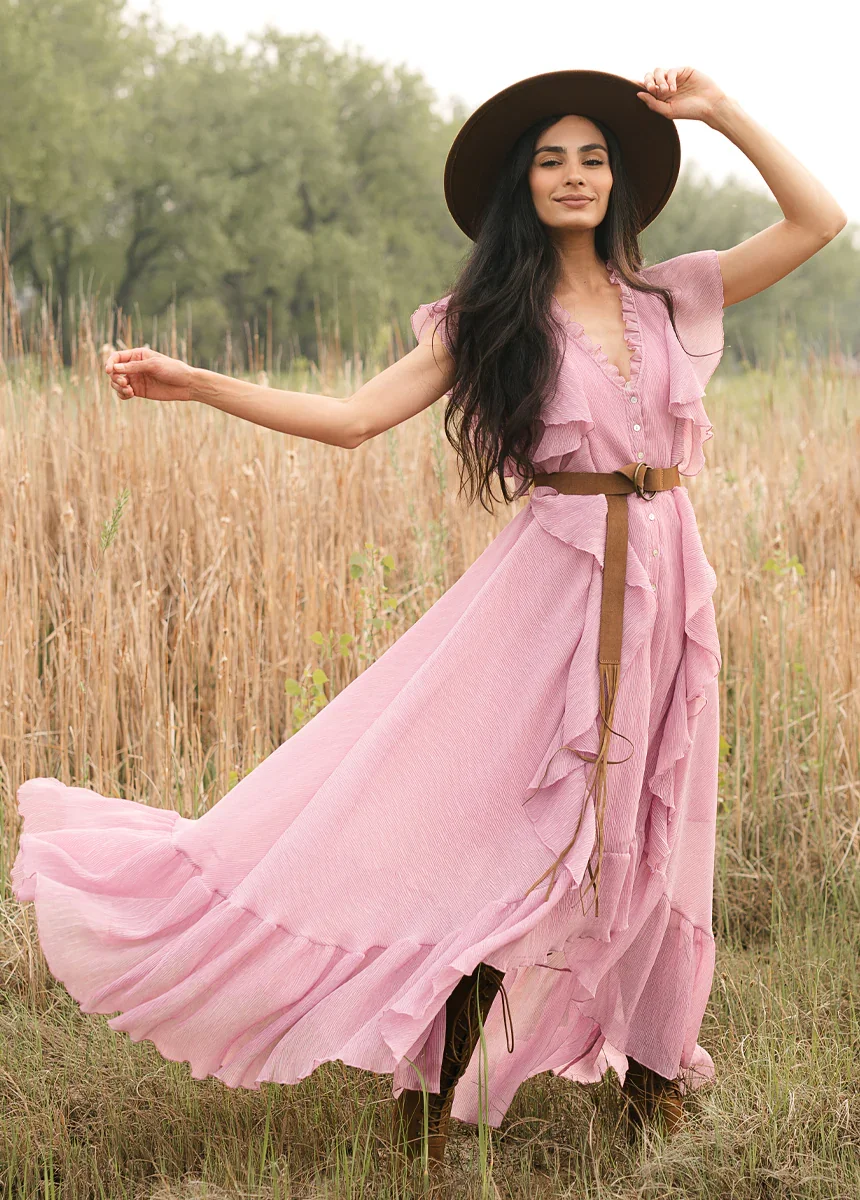 Image of Cass Dress in Light Orchid