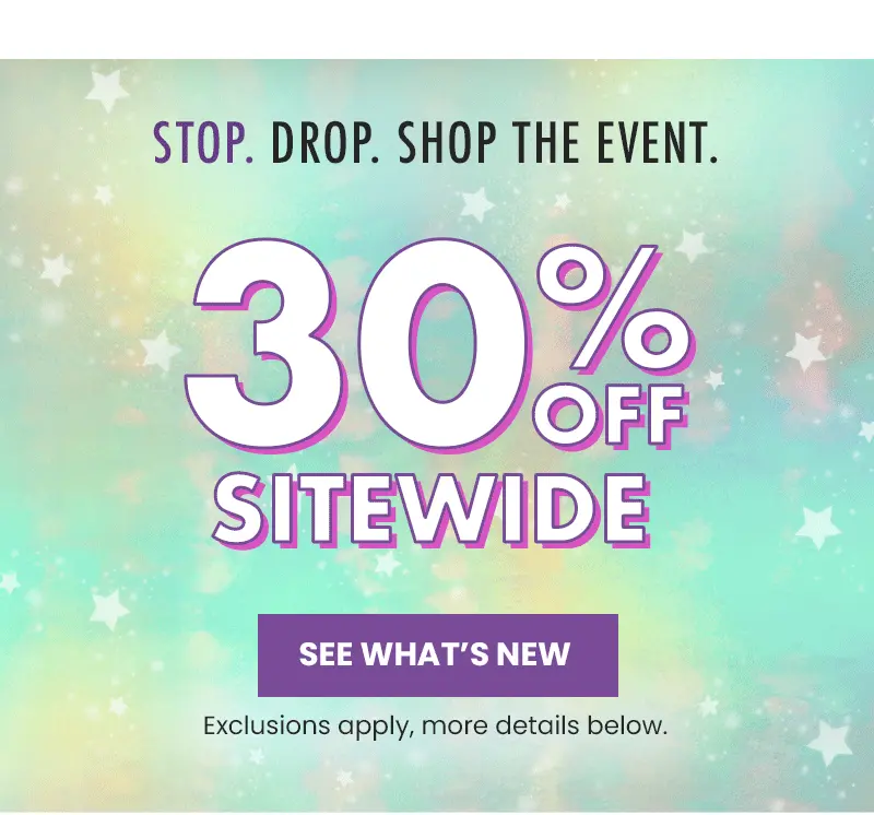 30% Off Sitewide | See What's New