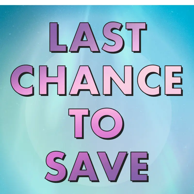 Last Chance To Save