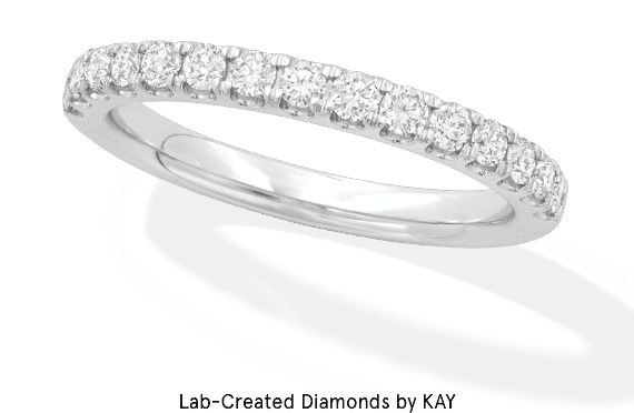 Lab-Created Diamonds by KAY Anniversary Band 1/2 ct tw 14K White Gold