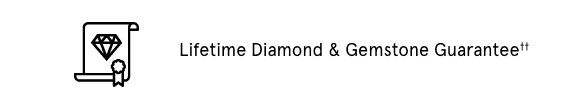 Lifetime Diamond and Gemstone Guarantee††