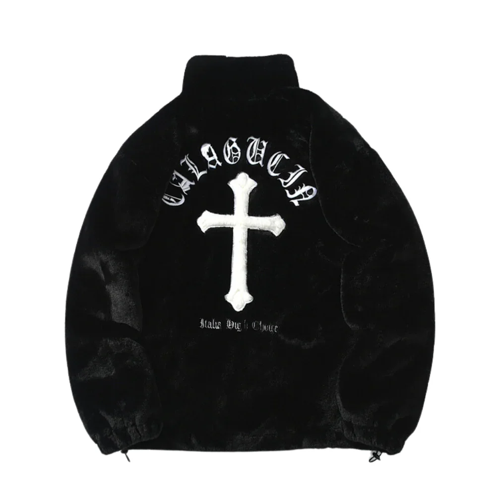 Image of Hip Hop Cross Embroidery Coat